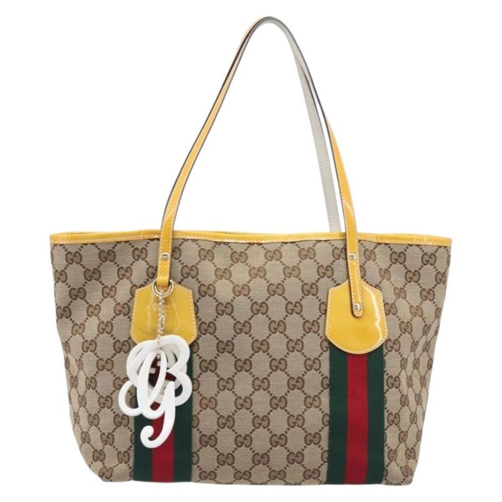 Gucci Jolie Web Gg Canvas Beige Canvas Tote Bag Bag